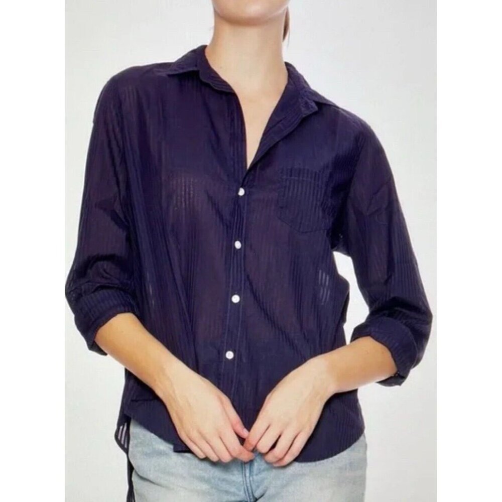 Frank & Eileen Navy Blue Button-Down Shirt